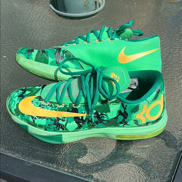 Nike KD 6 Kevin Durant Easter camo atomic green basketball shoes